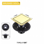 Ruudukujuline N&auml;htamatu Roostevabast Terasest P&otilde;randak&uuml;na Deodorant Pr&uuml;gifilter &Auml;ravool Du&scaron;ip&otilde;randa &Auml;ravool Vee Filter Vannitoa Tarvikud