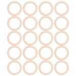 20 tk Puidust Beebi Naturaalsed Hammaste L&otilde;ikamise R&otilde;ngad DIY Ehted Ring Ripats K&auml;sit&ouml;&ouml; Valmistamise Tarvik 70mm 70MM