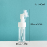 Seebi vahutav pudel n&auml;opuhastusvahendi vahu valmistamise pudel silikoonpuhta harjaga kaasaskantavad n&auml;opesuvahu vahupudelid