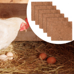 6 Pieces Chicken Bed Liners Coop Accessories Easy to Clean Tortoise Carpet for Laying Eggs Small
