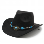 Etnilise stiili silinder L&auml;&auml;ne kauboik&uuml;bar Esitlusk&uuml;bar Dž&auml;ssk&uuml;bar &Uuml;lesp&ouml;&ouml;ratud servaga k&uuml;bar M（56-59cm）