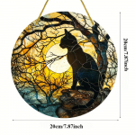 20cm suur must kass P&auml;ikesep&uuml;&uuml;dja, plastakna rippuv kaunistus kassis&otilde;bra s&uuml;nnip&auml;evakingitus sise-/v&auml;ljas aia magamistoas kontori kodukaunistus 20cm