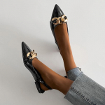 Disainer Suvised Terava Ninaga Naiste Sandaalid Mood Madalad Sandaalid Muulad Kingad Daamide Elegantsed Madala Kontsaga Kingad 40 must