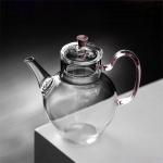 210ml K&otilde;rge Borosilikaatklaasist V&auml;ike Teekann Kuumakindlus Teekann Teekomplekt Puuvilja Lille Kung Fu Tee Komplekt Tee valmistamine Teekomplekt roosa