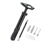 Pallipump Spordipallipump n&otilde;eltega otsiku pikendusvooliku k&auml;si&otilde;hupumba komplekt harjutuspallide jaoks V&otilde;rkpall Korvpalli Ragbi Balloon h&otilde;be