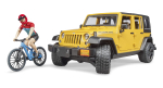 bruder Jeep Rubicon maastikuratas BR02543 & (figuuriga) yellow