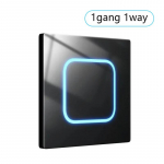 Karastatud klaaspaneel 1 2 3 4 seinanupu valgusl&uuml;liti 1 2-suunaline rahvusvaheline universaalne LED indikaatori l&auml;htestuspunkt Toide SISSE V&Auml;LJAS