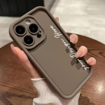 Kohandatud Signatuur Luksuslik Kommipuuvillane Matt Telefoni&uuml;mbris Vivo T1x T1 5G V50 Lite 4G V40 Pro V30e V30 V29e V29 V27e V27 V25e V25 V23e Y29s Y39 jaoks, Pehme &Uuml;mbris Vivo T1x pruun
