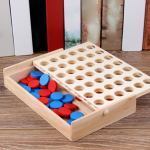 4 in A Row Game Classic Strategy Hand Eye Coordination Portable Family Board Educational