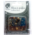 50 Clous &agrave; griffes 8mm Bronze