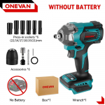 ONEVAN 1200 N.m Harjadeta Elektriline L&ouml;&ouml;kmutriv&otilde;ti 1/2'' Juhtmeta 3 Funktsiooniga Elektriline Kruvikeeraja Puur T&ouml;&ouml;riist Makita 18V Aku jaoks No Battery-12pcs Set