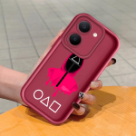 Pehme silikoonist ruudukujulise redeli mustriga telefoni&uuml;mbris, t&auml;ielikult kattev, kaamera p&otilde;rutuskindel kaitse, kummist &uuml;mbris Vivole Vivo V11 Pro must