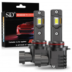 2 tk Canbus H11 LED H8 9005 HB3 9006 HB4 LED esitule pirnid 6000K 60W 32000Lm &Uuml;liheledad Ventilaatorita 16-tuumalised CSP p&auml;evatuled udutuli s&otilde;idutuli 9006 HB4
