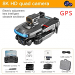 P15 droon 8K GPS kahe kaameraga professionaalne 5G takistuste v&auml;ltimise optiline voolu positsioneerimine harjadeta t&auml;iendatud RC Quadcopteri lennukim&auml;nguasi 8k GPS 3B must