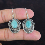 Amasooniit K&otilde;rvar&otilde;ngas Looduslik V&auml;&auml;riskivi K&otilde;rvar&otilde;ngad K&auml;sitsi valmistatud Vintage K&otilde;rvar&otilde;ngas 925 Sterling H&otilde;be K&otilde;rvar&otilde;ngas Disainer Ehted Ripats K&otilde;rvar&otilde;ngas Kingituseks