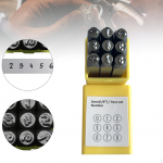 Metallist t&auml;hem&auml;rk - Komplekt Tempel T&ouml;&ouml;riistakomplekt P&uuml;sivalt Kujunda Graveeritud Numbrid, Mis on Sissepressitud jaoks Numbers