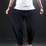 Suvised kiiresti kuivavad Ice Silk vabaaja p&uuml;ksid Meeste &uuml;li&otilde;hukesed elastsed &uuml;heksa punktiga p&uuml;ksid Lahtised, soliidsed tala jalap&uuml;ksid 2XL