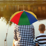 Head Umbrella Hat Hands Free Sun Protection Easy to Wear Compact Practical Folding Headwear for