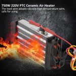 PTC Keraamiline &Otilde;husoojendi K&uuml;tteelement Elektrik&uuml;ttekeha 750W 220V 140 x 76mm