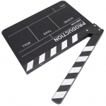 Akr&uuml;&uuml;l Režiss&ouml;&ouml;ri Stseeni Klapplaud TV Film Tegevuslaud Filmil&otilde;igu Rekvisiit koos Pliiatsiga (Must)