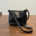 Johnature Lihtsad Ehtsad Nahast Naiste &Otilde;lakotid Looduslik Pehme Lehmanahk &Uuml;hev&auml;rvilised Mitmek&uuml;lgsed Crossbody Kotid must