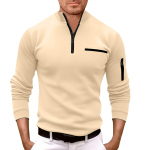 Meeste pikkade varrukatega graafiline ja tikitud moodne T-s&auml;rk kevade ja s&uuml;gise pikkade varrukatega pullover L sinine