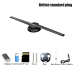 3D holograafiline ventilaator 43 cm Wifi 3D holograafiline projektor reklaamekraan valgusti HD holograafiline projektor kauplustele baaridele pidu j&otilde;ulud as the picture