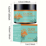 Tanning Moisturizing Body Cream for outdoor sun-free tanning and non-greasy wheat-colored skin body cream.