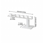Houseeker 6 konksuga m&uuml;tsihoidja L kujuga pesapallim&uuml;tsi hoiuraami seinakinnitus m&uuml;tsirihma korraldaja konksud