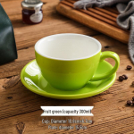 300ml Suur Keraamiline Cappuccino & Latte Kohvitassikomplekt - Munalille Disain 300ml