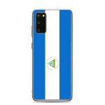 Coque T&eacute;l&eacute;phone &ndash; Samsung &ndash; Galaxy S21 Ultra &ndash; Drapeau Nicaragua &ndash; Souple &ndash; mitmev&auml;rviline