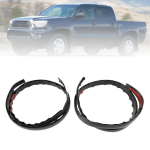 2 tk Katuse vihmaveerenn Toyota Tacoma 2005-2015 Double Cab Parempoolne ja Vasakpoolne 75551-04063 gray