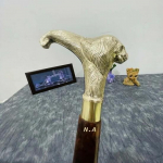 Antiikstiilis Viktoriaanlik Vanaaegne Disainer Messingist K&auml;epidemega Kepp Puidust Jalutuskepp M aero