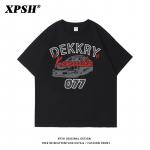 Suvemood Heavyweight Retro Meeste Inglise Kirjad 100% Puuvillane Prinditud &Uuml;markaelus Kvaliteetne Casual Fitness Street T-s&auml;rk M