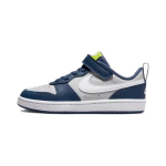 Nike Court Borough Low 2 PS Hall Udu M&uuml;stiline Merev&auml;gi Laste Tossud Valge Aatomiroheline BQ5451-016 29.5