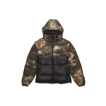 Adidas Originals Trefoil Alla regen Camo Soe Kapuutsiga Spordi Puhverjakk Meeste &Uuml;ler&otilde;ivad Must GH1486 XS