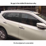 Nissan X-Trail (14+ aastat) OEM-stiilis alumiiniumist katuseraami risttalad (EL versioon) Factory Style Luggage Rack Adhesive