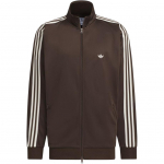 Adidas Originals Beckenbauer AW24 Unitefit Logo Muster V&auml;lis-Casual Spordit&otilde;mblukuga Seisukrae Jakk Unisex Jakk Tume Pruun V&auml;rviline Valge JD5267 2XL