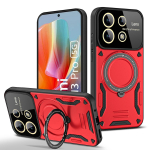 Luksuslik Armor Magsafe juhtmevaba laadimis&uuml;mbris Redmi Note13 Pro Plus Note 13 4G 5G magnetr&otilde;nga kronsteini kaitseraua kate jaoks RM Note 13 Pro Plus roheline