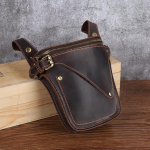 Meeste vintage ehtsast nahast mootorratturi v&ouml;&ouml;kotid - Crazy Horse crossbody kott tume kohvi v&auml;rv