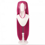 HAIRJOY S&uuml;nteetiline Juuksed Deemonik&uuml;ttide Kost&uuml;&uuml;m Mira Parukas Cosplay Parukas Anime Parukad Pikk Sirge Juukseaksessuaar Naistele pink-30inches