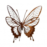 Liblika Seinakoristus Rauast Roostev&auml;rvi 3D Liblikas V&auml;litingimustes &Otilde;&otilde;nes Kahekihiline Liblika Dekoratsioon Aiale Uksele Puut&uuml;vele Butterfly