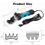3500W Professionaalne 6-k&auml;iguline elektriline lammaste trimmer lammaste, alpakade, laamade ja suurte paksukarvaliste loomade hooldamiseks