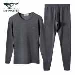 Septwolves Men's Thickened Velvet-Lined Thermal Underwear Set 3XL