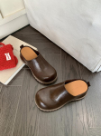 Naiste Sussid Kinnine Varvas Paks Tald Suurendatud Sisemine K&otilde;rgus Sandaalid Retro &Uuml;hev&auml;rvilised Lame Tald Naiste Slingback Kingad 35 pruun