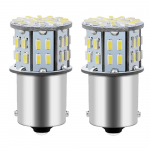S25 &Uuml;he kontaktiga LED tagatuli 3014SMD Valge 180-kraadise kontaktinurgaga 6000-6500K1156 P21W Set of 2 12-24V valge