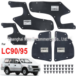 Toyota 4Runner LC90 1mm poritiiva vooderduse ja poritiiva komplekt (5 t&uuml;kki, 30 klambrit) - Must must