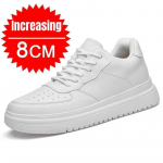Uued K&otilde;rgust Suurendavad Kingad Meestele 10cm N&auml;htamatu Lifti Tossud Valge Nahk Spordi Zapatillas De Hombre Suur Suurus 46 37