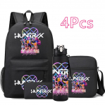 4 tk/komplekt Anime Joonisfilm K-Pop Prindiga Seljakott 750 ml veepudeliga Teismelisele &Otilde;pilasele T&uuml;drukule Poisile Raamatukott Lapse Kingitus Suure Mahutavusega Reisikott