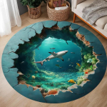 3D Illusioonimeistrite &uuml;mmargused vaibad Suure pragu ja s&uuml;gava augu kujundusega H&auml;mmastavad optilise illusiooniga vaibad N&auml;evad v&auml;lja nagu pragu p&otilde;randamatid 80x80cm